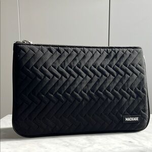 Mackage Black Quilted Pouch NEW